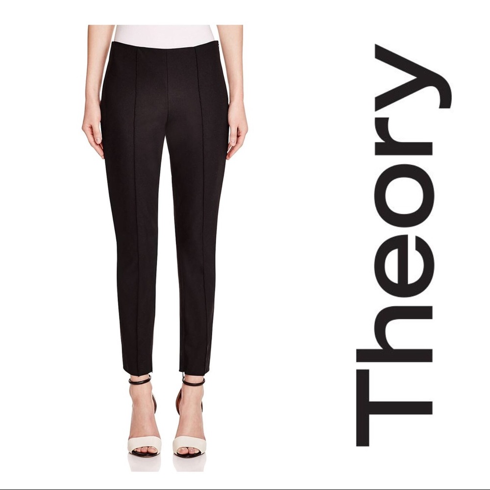 Theory Black Ankle Pants
